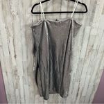 Halston Heritage NWT  Women's Gray Silver Strapless Sequin Dress Photo 5