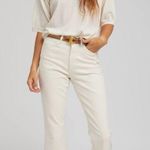 SPRWMN Ivory Crop Flare Denim Jeans Women’s Size 25 White Photo 0