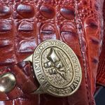 Brahmin Vintage Red Extra Large Weekender Duffle Bag Crossbody Photo 8