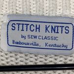 STITCH KNITS BY SEW CLASSIC WO SIZE LARGE Classic Cream Christmas Tree Sweater Red Photo 2