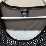 Rue 21 Women’s Black White Crotchet Diamond Print Part Summer Mini Dress Small Photo 4