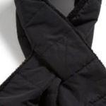 Vera Bradley NWT Women’s black Quilted Scarf reversible faux Fur PLUSH Warm Photo 1