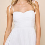 Lulus LULU’S Angelic Approach White Chiffon Ruffled Tie-Strap Mini Dress Photo 0