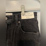 Abercrombie & Fitch NWT Abercrombie Ultra High Rise 90s Slim Straight Jean - Color Black, 27 Photo 9