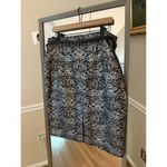 Antonio Melani Silver Black Green Jacquard Pencil Skirt 12 Photo 3