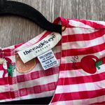 Vintage‎ 1990’s eagles eye fruit print gingham midi dress Red Photo 5