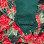 Victoria's Secret  Gold Label Floral Teddy Lingerie Bodysuit Ruffle Size M Vintage Photo 6