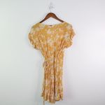 Billabong Wrap and Roll Floral Dress Bright Gold S Photo 7