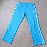 Adidas Superstar Firebird Track Pants in Light Aqua/White Blue Size L Photo 0