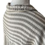 Jane + Delancey 3X Button Down Striped Shirt Long Sleeve Pocket Top Casual Gray Photo 4