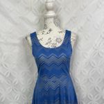 Candie's  Lace Burnout Blue Skater Dress Size S NWT Photo 3