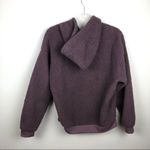 American Eagle  Purple Fuzzy Sherpa Hoodie XS Photo 3