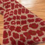 White + Warren Cashmere Sweater Animal Print Tan Red Women Size S Photo 2