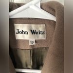 Vintage John Weitz Women Trench Over Coat 100% Wool double breasted sz 10P Photo 4