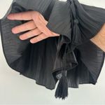 ZARA  Black Pleated High Waisted Shorts Size: XS Photo 2