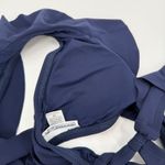 Robin Piccone Ava Bikini Top Size Extra Small NEW Ruffle Tie Swim Navy NWOT Photo 11