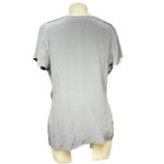 Karina Grimaldi 100% Silk Cowl Neck Blouse Short Sleeve Top Size Small Photo 4