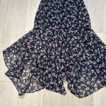 ASTR The Label dress midi floral black one shoulder Adriana drop waist size s Photo 4