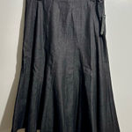 Larry Levine  Denim A-Line Skirt (619) Photo 0