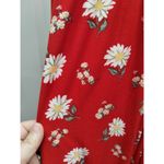 No Boundaries  Juniors’ Size XXL (19) Red Floral Cami Walkthrough Maxi Romper Photo 3