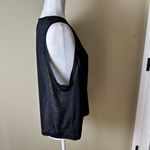 Gap NWT FIT Sheer V Neck Muscle Tank Size Large Black Photo 7