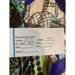 Rare Meghan LA Silk Art Deco Flapper Lady Print Stunning Bold Tunic Dress Size 6 Green Photo 11