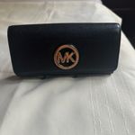 Michael Kors Black Wallet with Gold Logo Photo 2