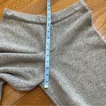 ZARA  women’s cozy lounge wool blend wide leg pants casual Sz Large beige Photo 8