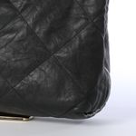 Lanvin Black Leather Diamond Stitch Bow Tie Tote Photo 6