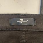 7 For All Mankind NWT High Waist Slim Kick Jeans in Coated Black Size 32 Photo 6