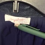 Mystree  Plaid Blazer Jacket Velvet Collar green preppy Gold Button Tweed Size S Photo 3