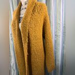 Anthropologie  Wool Blend Fluffy Long Line Open Front Fleece Style Coat Sz Lg EUC Photo 2