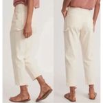 Marine layer Maya Slim Straight Crop Leg Utility Pant Painter White Size 0 NWT Photo 2