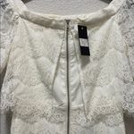 May & July Elegant White Lace Off-Shoulder Dress Photo 5