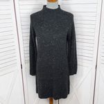 Madewell  Donegal Northfield Mock Neck Sweater Dress Speckled Black Small Photo 1