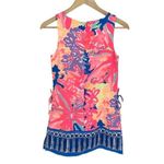 Lilly Pulitzer  Womens Floral Donna Shift Romper Skort Dress‎ Multi-Color Size 00 Photo 4