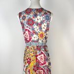 Johnny Was $458 NWOT  Embroidered Irregular Asymmetry Floral Midi Shirt Dress S Photo 6