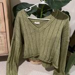 LA Hearts Pacsun Green V-Neck Women's Sweater Photo 0