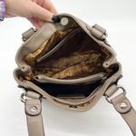 Tignanello Pebbled Leather Shoulder Bag Quiet Luxury Workwear Minimal Timeless Tan Photo 6