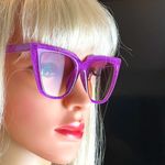 Candy Color Glittering Cat Eye Sunglasses Photo 2