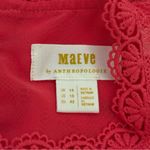 Anthropologie Maeve Coral Pineapple Print Lace Overlay Tank Photo 3