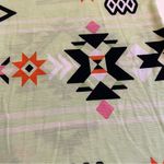 Sew in Love Aztec Design Shirt women’s size Large lime green black v Photo 4