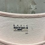 basic editions Vintage Y2K Cottage Core Pink Cat Floral Flower Graphic Rhinestone Baby Tee Top Photo 3