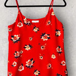 Socialite Floral Cami Top Sleeveless Casual Blouse Red Summer Size S Photo 0