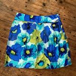 Loft floral linen blend elevated basics business casual skirt Photo 0