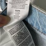 MOTHER SNACKS Cotton High Rise The Pleated Fun Dip Shorts in Just A Nibble 26 Blue Photo 6