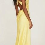 Ieena for Mac Duggal Twist Front Gown Yellow Womens Size 14 Photo 2
