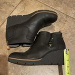 Dr. Scholl's Bianca Vegan Leather Wedge Ankle Boots Shoes Womens Size 9M Black Photo 9