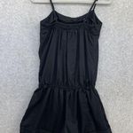 love on a hanger  Women's Romper Solid Black Shorts Sleeveless Size Medium Cotton Photo 1