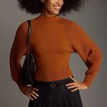 Maeve Anthropologie  copper brown bubble sleeve sweater Photo 1